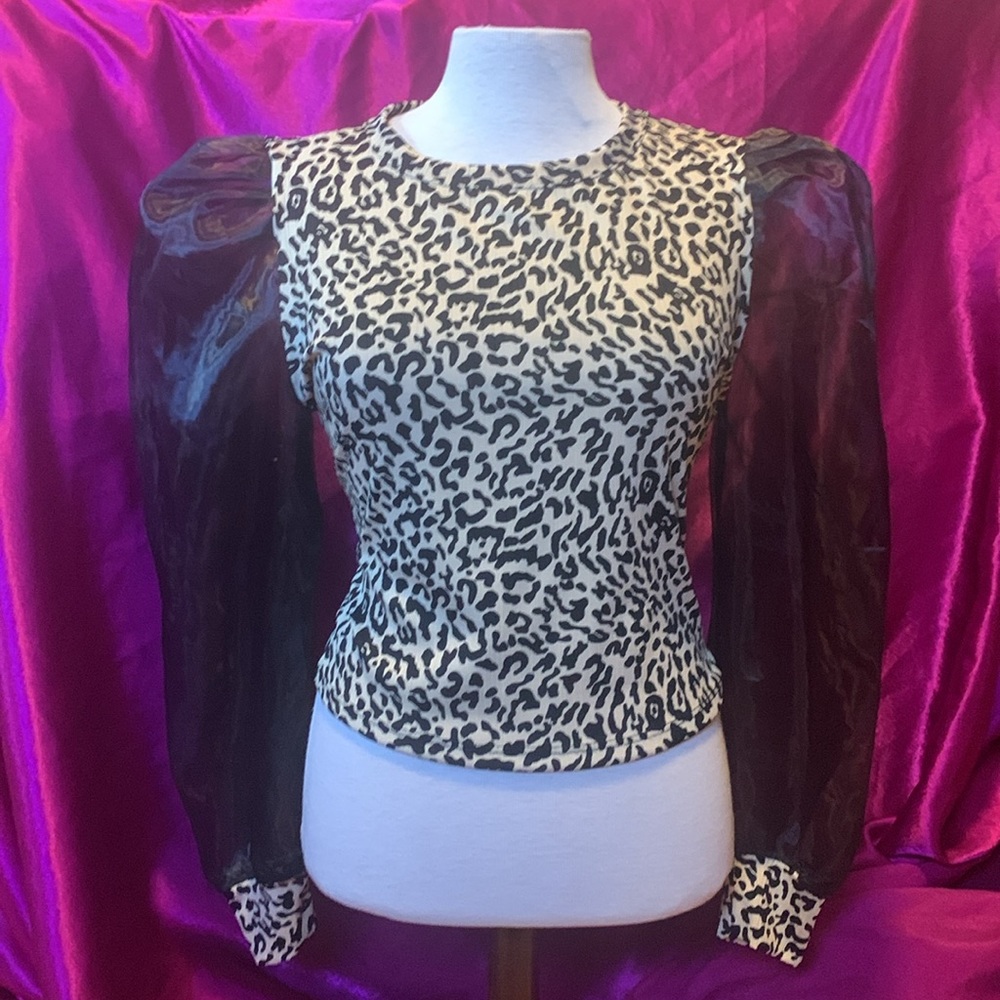 Top show size 1 European (small to medium cnd) stretchy material, sheer …